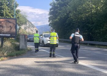 Control de velocitat en la via cap a Andorra. Foto: LDM.