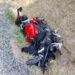 Una de les motos de l'accident mortal. Foto: LDM.