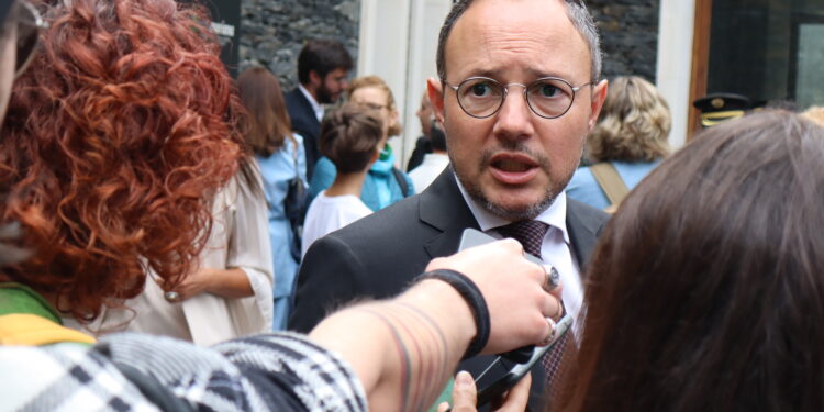 Xavier Espot en la celebració de Meritxell. Foto: ANA.
