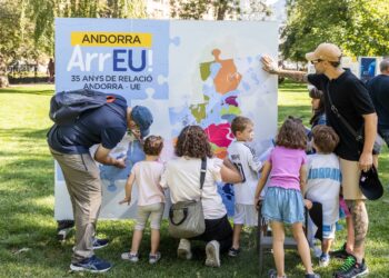 Un moment de les activitats infantils d'Andorra ArrEU!. Foto: SFGA.