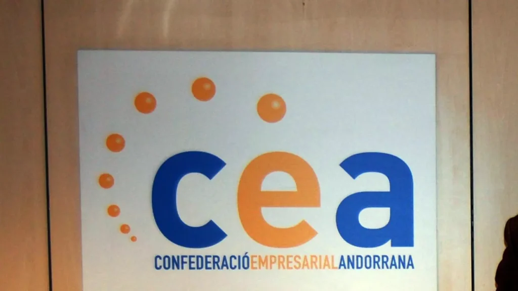 Rètol de la Confederació Empresarial Andorrana. Foto: Arxiu.