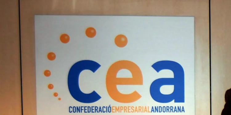 Rètol de la Confederació Empresarial Andorrana. Foto: Arxiu.
