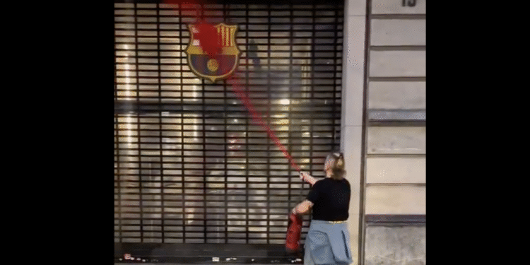 Imatge de la vandalització. Foto: Futuro Vegetal.