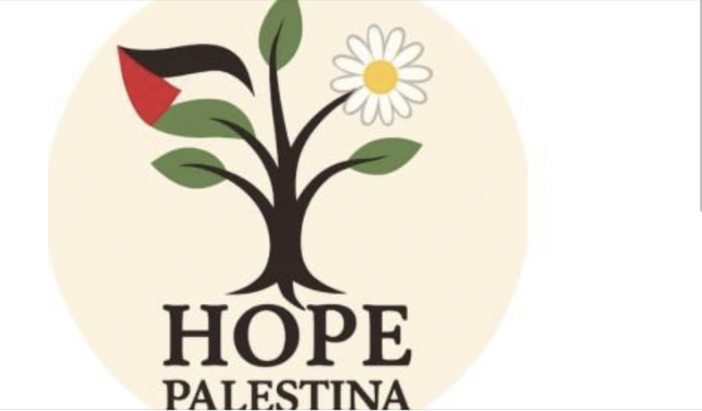 Logo de l'associació Hope Palestina. Foto: Xarxes.