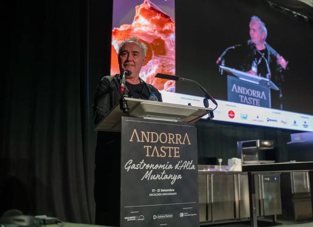 Ferran Adriá a l'Andorra Taste. Foto: 7 Caníbales.