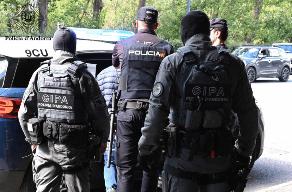 Moment de l'extradició.