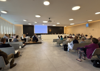 Assemblea de Creditors d'Assegurances Generals SA i Carlemany SA que ha tingut lloc aquest matí a la Seu de la Justícia.