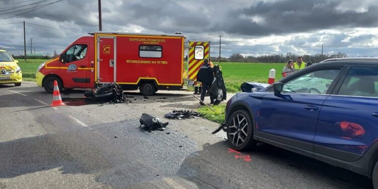 Imatge de l'accident. Foto: LDM.