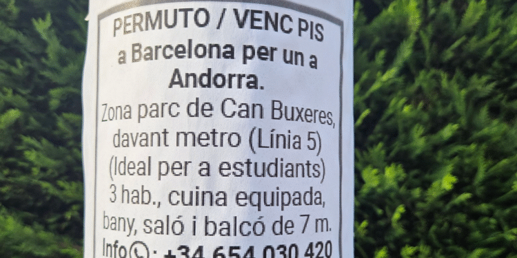 (Fotonotícia) “Venc pis a Barcelona per un a Andorra”