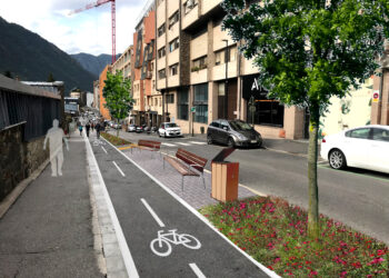 Render de com quedarà la zona del Lycée. Foto: Comú d'Andorra la Vella
