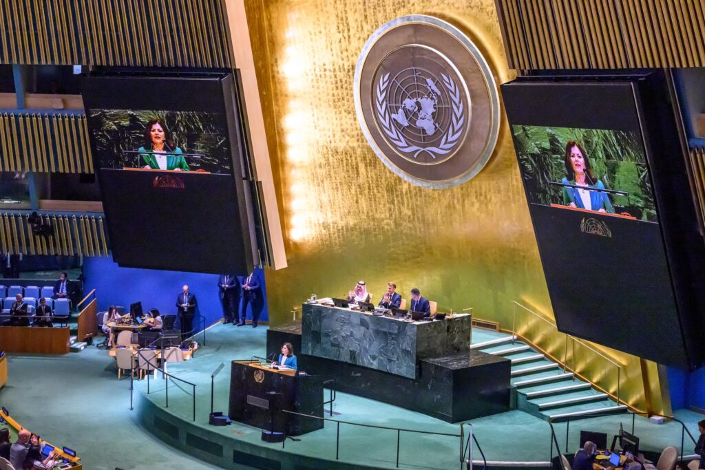 La participació de la ministra d'Afers Exteriors, Imma Tor, a la Conferència d'alt nivell sobre la qüestió de Palestina.