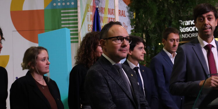 El cap de Govern, Xavier Espot, en la inauguració de la 46a edició de la Fira d'Andorra la Vella. Foto: M. F. (ANA)