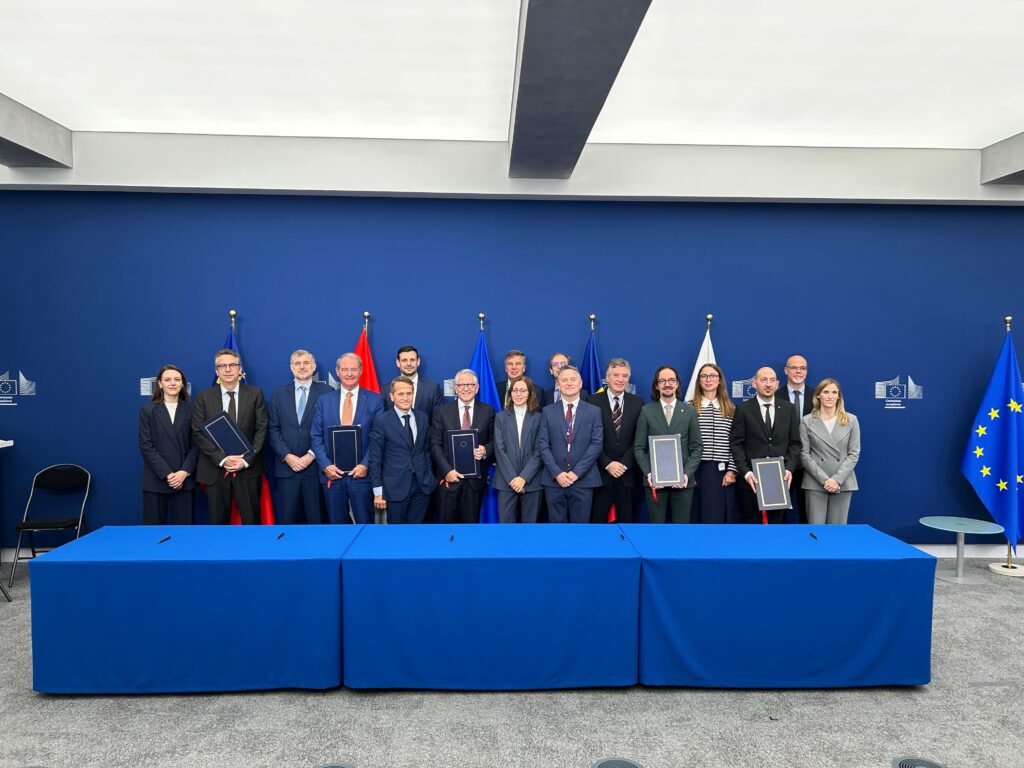 La signatura del protocol entre Andorra i la UE. Foto: Govern d'Andorra