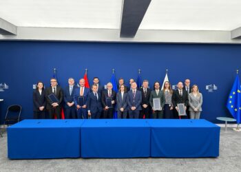 La signatura del protocol entre Andorra i la UE. Foto: Govern d'Andorra