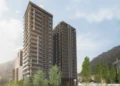 Imatge de la Torre Kylat en construcció encara al Clot d'Emprivat. Foto: I.S.