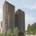 Imatge de la Torre Kylat en construcció encara al Clot d'Emprivat. Foto: I.S.