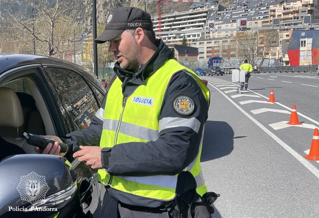 Un control de la policia. Foto: Policia d'Andorra