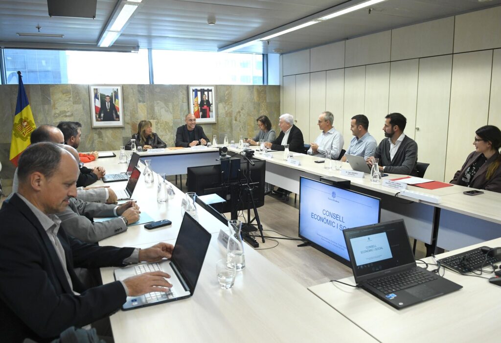 La reunió d'aquest divendres del Consell Econòmic i Social. Foto: SFG