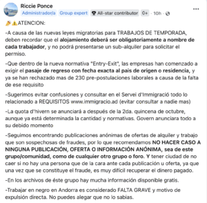 Text d'Argentinos en Andorra.