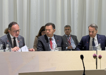 Xavier Espot a la cimera de presidents europeus a Copenhaguen. Foto: Twitter.