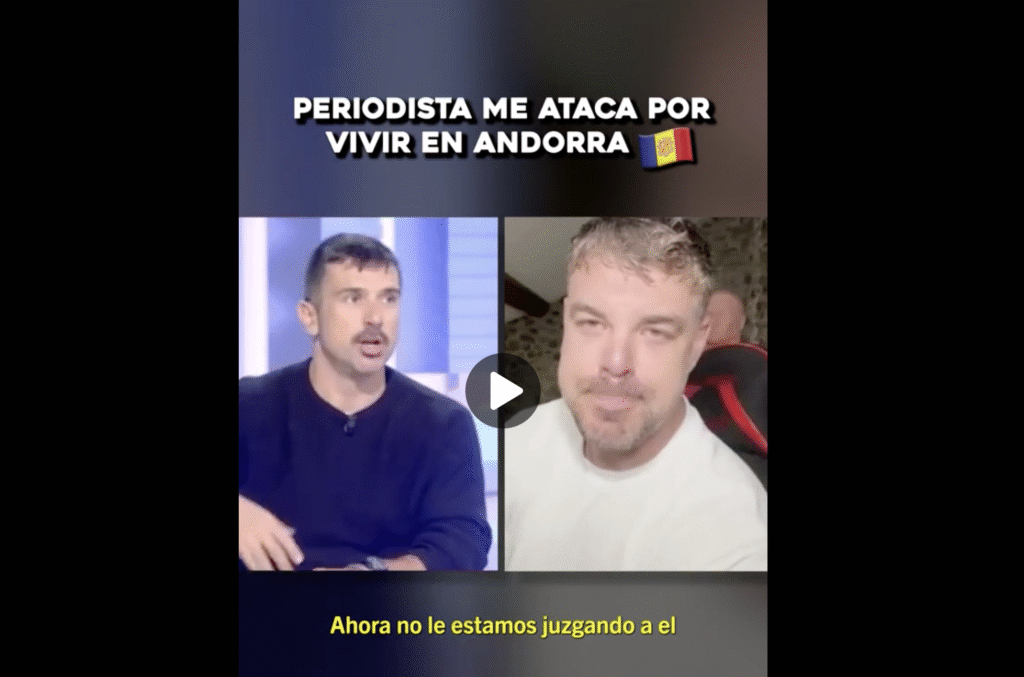Imatge del debat on Juanjo Dalmau va ser insultat. Foto: TikTok.