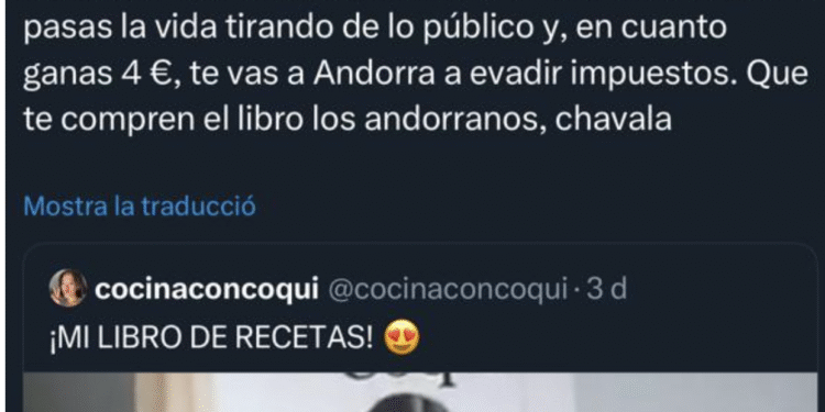 “Que et comprin el llibre els andorrans, ‘chavala'”