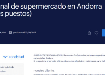 Oferta laboral a Randstad.