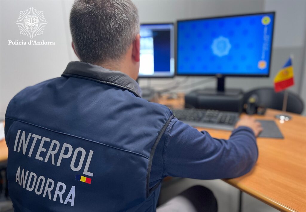 L’ordre de detenció internacional va ser difosa per INTERPOL. Foto: Policia d'Andorra