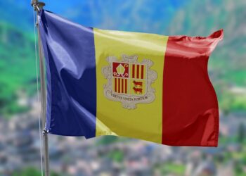 Bandera d'Andorra. Foto: Arxiu