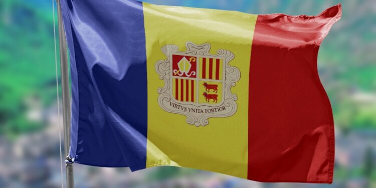 Bandera d'Andorra. Foto: Arxiu
