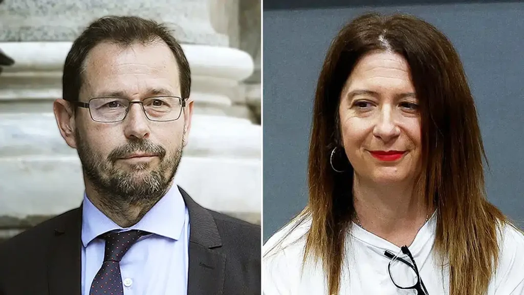 El fiscal anticorrupció espanyol José Grinda i la 'lampista' de les clavegueres del PSOE Leire Díez. Foto: Independiente.
