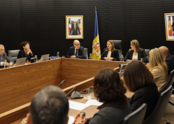 Un moment de la sessió de consell de comú d'Escaldes-Engordany d'aquest dijous.
