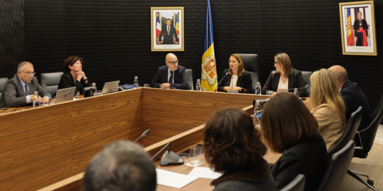 Un moment de la sessió de consell de comú d'Escaldes-Engordany d'aquest dijous.