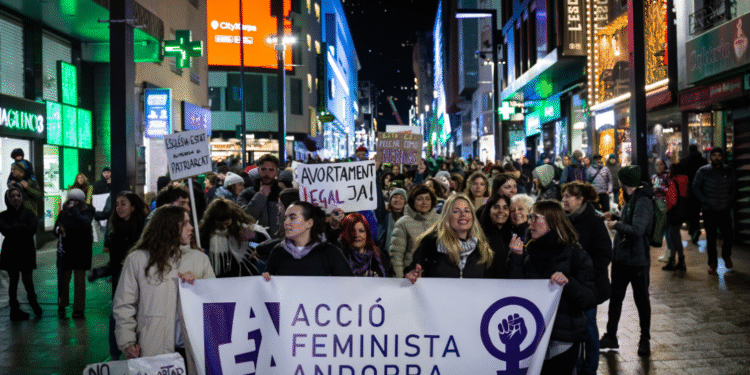 Una manifestació a favor de l'avortament.