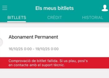 FEDA preveu resoldre la incidència a l’app Mou-te durant la setmana vinent