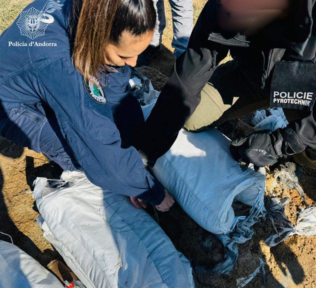 Les jornades de desactivació d'explosius. Foto: Policia d'Andorra