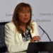 La ministra de Presidència, Economia, Treball i Habitatge, Conxita Marsol, presentant el Projecte de llei de continuïtat i consolidació de les mesures per al creixement sostenible.