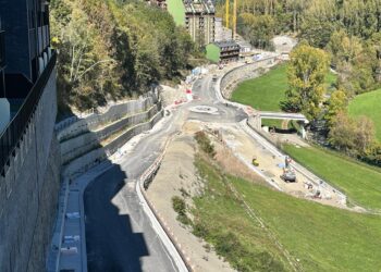 El vídeo de com avancen les obres el nou vial entre la Massana i Ordino