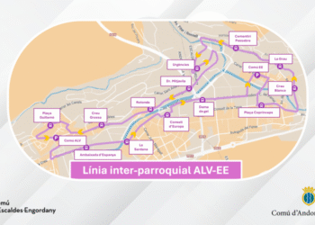 El recorregut del bus interparroquial.