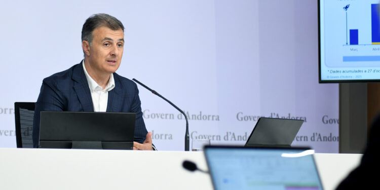 El ministre de Funció Pública i Transformació Digital, Marc Rossell, durant el balaç del programa. Foto: SFG