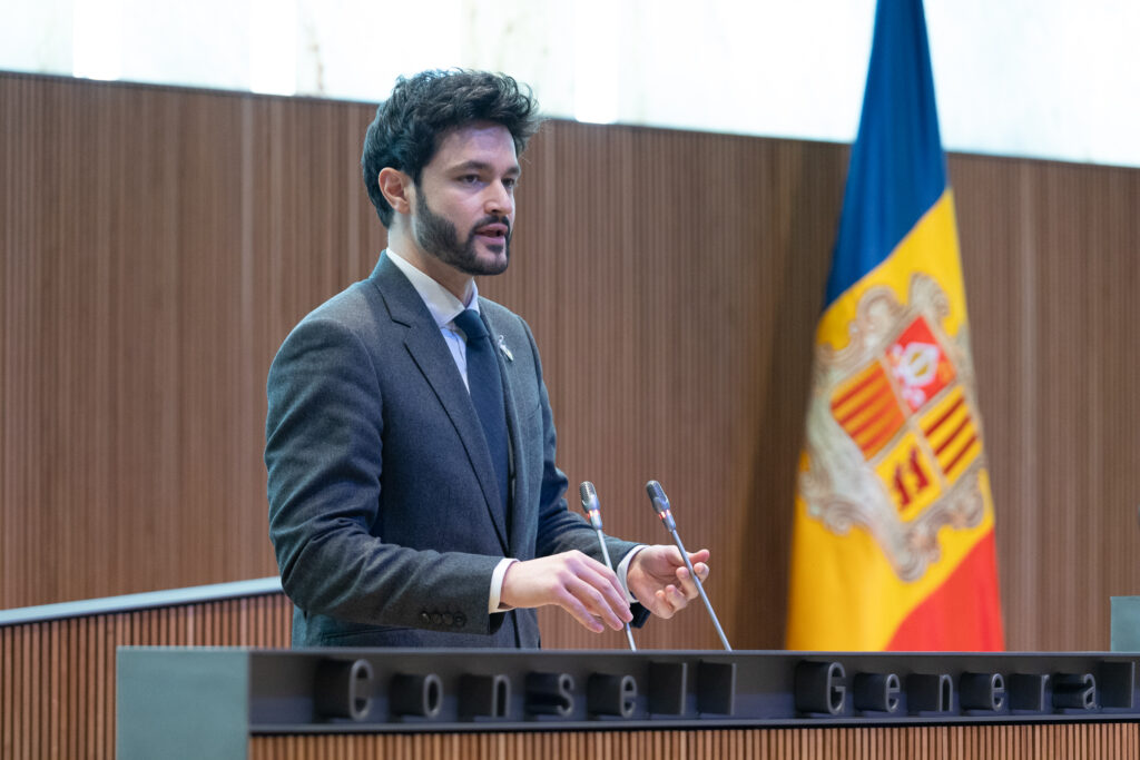 El president del grup parlamentari de Concòrdia, Cerni Escalé. Foto: Consell General