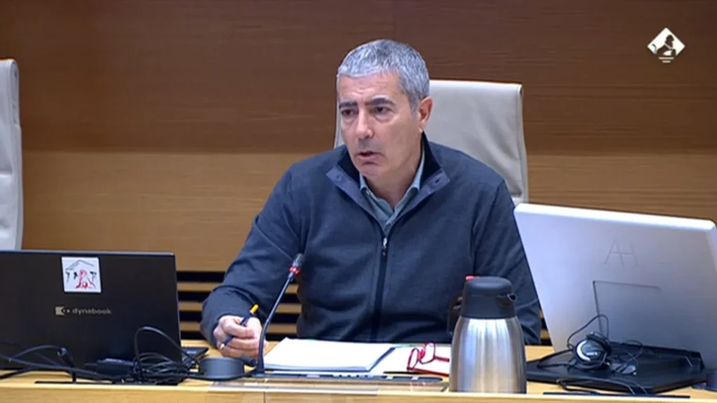 Joan Pau Miquel en la compareixença al Congrés. Foto: ACN.