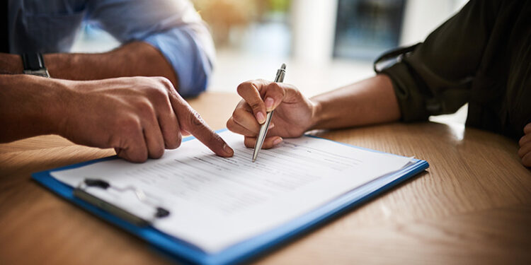 Signatura d'un contracte