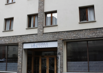 L'antic hotel Hermus d'Encamp.