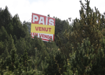 Imatge del cartell de Tito Farré al Coll de la Gallina. Foto: L'Andart.