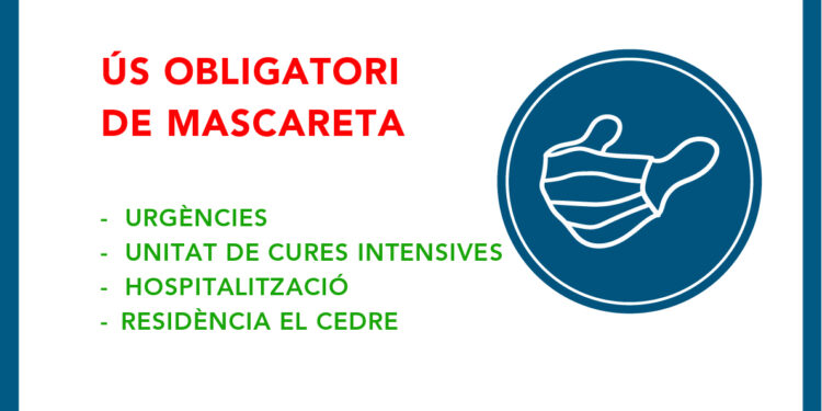 Mascareta obligatòria a l’hospital per prevenir malalties respiratòries
