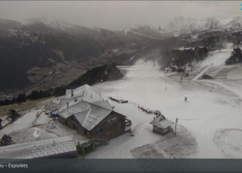Imatge de la nevada d'aquest matí. SMA.