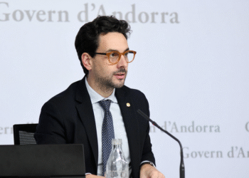 Guillem Casal a la roda de premsa posterior al consell de ministres.