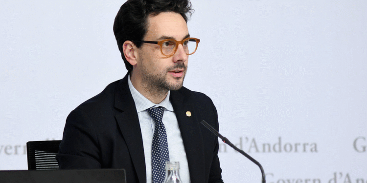 Guillem Casal a la roda de premsa posterior al consell de ministres.