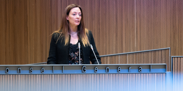 Helena Mas, ministra de Salut. Imatge. Sergi Pérez - Consell General.